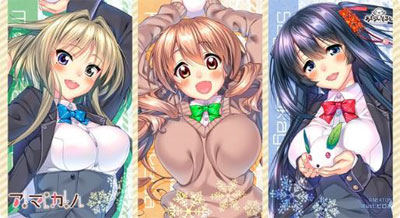 NEXTONガールズラバーマット Vol.003 アマカノ「紗雪･聖･こはる」