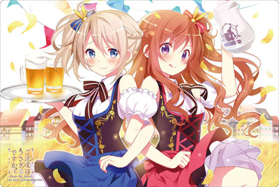 ブシロード ラバーマットコレクション Vol.128 ご注文はうさぎですか？？ ～Dear My Sister～ 『青山ブルーマウンテン＆モカ』