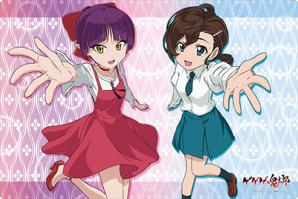 ブシロード ラバーマットコレクション Vol.428 ゲゲゲの鬼太郎『ねこ娘＆犬山まな』