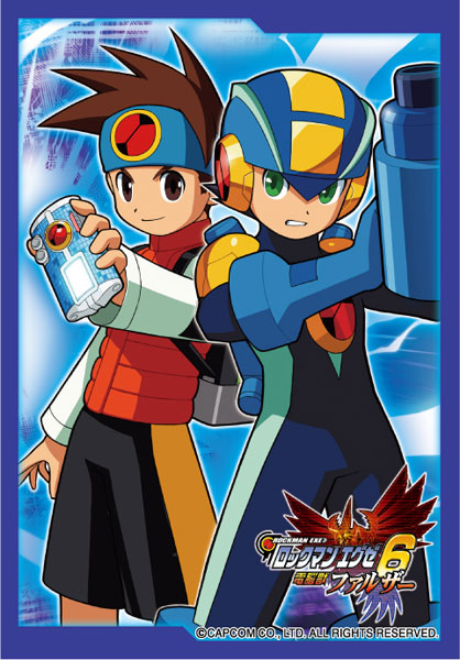 ブロッコリーキャラクタースリーブ・ミニ ロックマン エグゼ6「熱斗＆ロックマン」 パック
