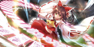 ブシロード ラバーマット(横長) 東方LostWord『空を飛ぶ不思議な巫女』