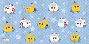 ブシロード ラバーマットコレクション V2 Vol.57 PUI PUI モルカー『パトモルカー＆救急モルカー』