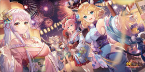 ブシロード ラバーマットコレクション V2 Vol490 『放置少女～百花繚乱の萌姫たち～』花火大会2021ver.