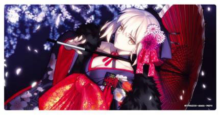 劇場版「Fate/stay night[Heaven’s Feel]」ラバープレイマット セイバーオルタ 着物Ver.