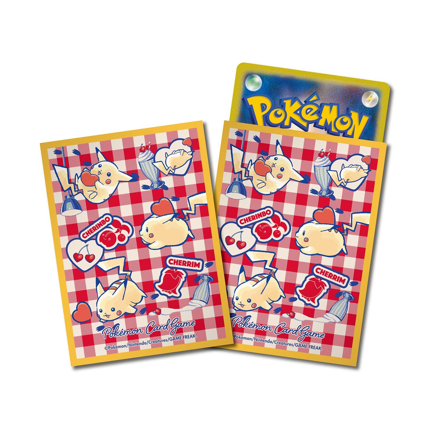 ポケモンカードゲーム デッキシールド ピカチュウとハート【オレンジ】