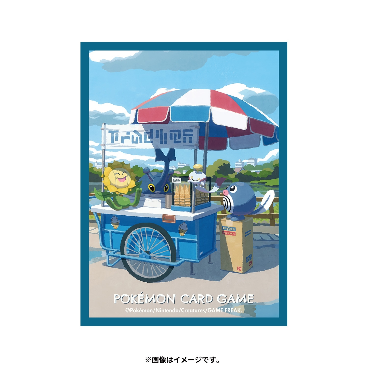 ポケモンカードゲーム デッキシールド ニョロモ＆キマワリ＆ヘラクロス＆チリーン