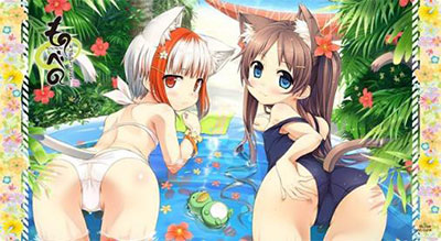ねくねっとガールズラバーマット vol.008 ものべの「夏葉＆すみ」