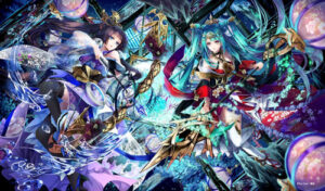 プレイマット「神装神姫 薊＆刃漸華」