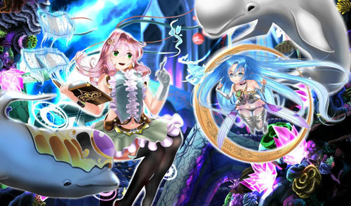 FDP-082 プレイマット「海都の魔道士 レイナ＆プルエ」