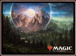 マジック：ザ・ギャザリング プレイヤーズカードスリーブ『基本セット2019』 ≪高山の月≫(MTGS-047) パック
