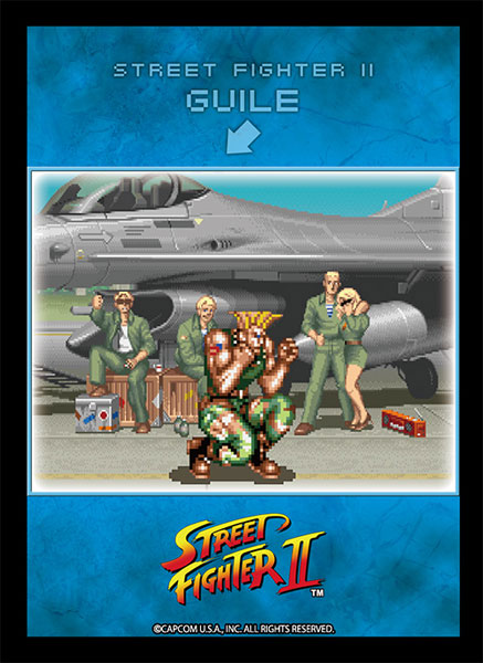 ブロッコリーキャラクタースリーブ STREET FIGHTER II「待ちガイル」 パック