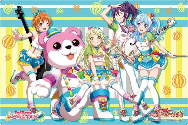 ブシロード ラバーマットコレクション Vol.843 バンドリ！ ガールズバンドパーティ！ 『ハロー、ハッピーワールド！』