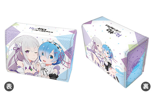 合皮製デッキケースW Re：ゼロから始める異世界生活「エミリア＆レム」