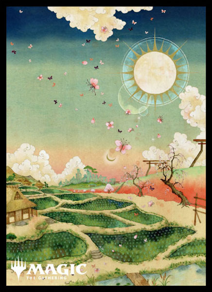 マジック：ザ・ギャザリング プレイヤーズカードスリーブ MTGS-212 『神河：輝ける世界』 浮世絵 土地 ≪平地≫ (A)