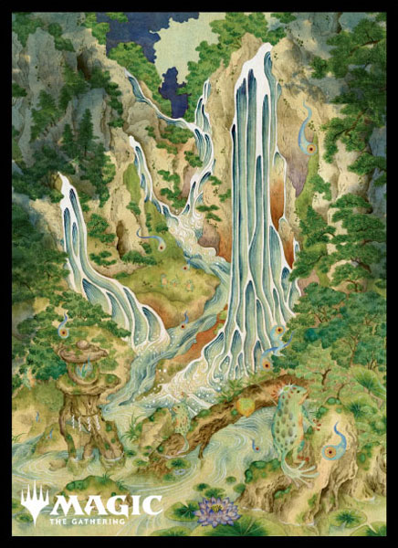マジック：ザ・ギャザリング プレイヤーズカードスリーブ MTGS-214 『神河：輝ける世界』 浮世絵 土地 ≪島≫ (A) パック