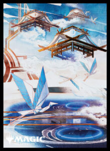 マジック：ザ・ギャザリング プレイヤーズカードスリーブ MTGS-215 『神河：輝ける世界』 浮世絵 土地 ≪島≫ (B) パック