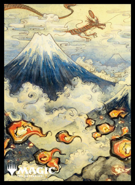 マジック：ザ・ギャザリング プレイヤーズカードスリーブ MTGS-218 『神河：輝ける世界』 浮世絵 土地 ≪山≫ (A) パック