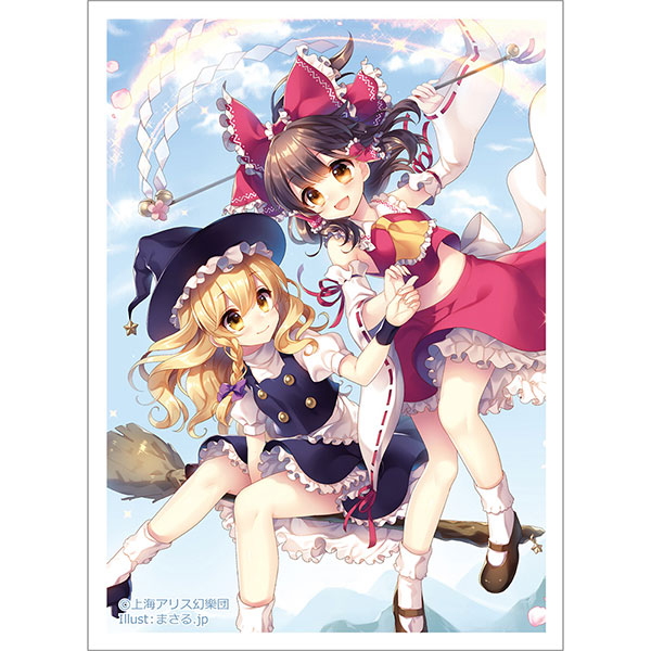 東方Project まさる.jp先生描き下ろし スリーブ(博麗霊夢＆霧雨魔理沙) パック