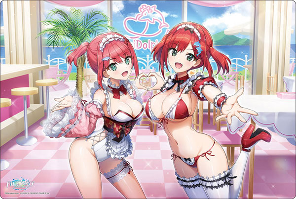 ブシロード ラバーマットコレクション V2 Vol.1832 ドルフィンウェーブ『入華＆小針』メイド姉妹のお給仕タイム！ver.