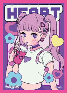 Arteveloカードスリーブ わき 「Heart」(art-003) パック