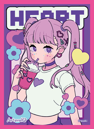 Arteveloカードスリーブ わき 「Heart」(art-003) パック