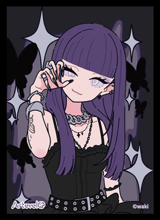 Arteveloカードスリーブ わき 「黒蝶」(art-004) パック