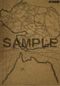 まおゆう魔王勇者 古地図風A2ビックデスクマット