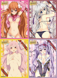 ノーブルアスター スリーブ ハクヨウ/リアス/緋ノ瀬天音/八神天狐 セクシーVer. 4種セット