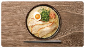 キャラクターマルチラバーマット おいしいマットシリーズ とんこつラーメン