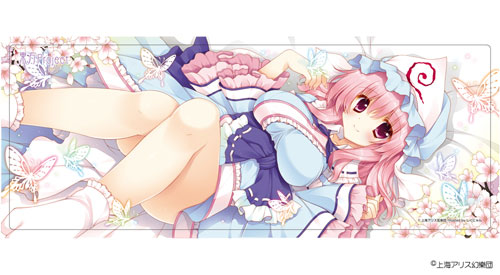 東方プロジェクト 汎用プレイマット 西行寺幽々子 絵師：しぐにゃん