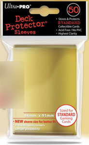 ソリッドスリーブ(ざらざら) 通常カードサイズ ゴールド(金) 50枚入りパック