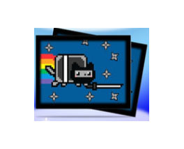 MTG公式サプライ 通常サイズカード用デッキプロテクター(ハードスリーブ) NYAN CAT NYANINJA 50枚入りパック