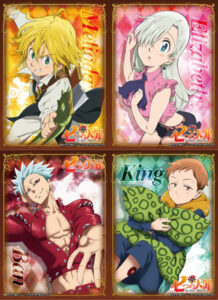 キャラクタースリーブシリーズ 七つの大罪 メリオダス/エリザベス/バン/キング 4種セット