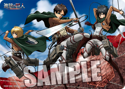 キャラクター万能ラバーマット 進撃の巨人「エレン・ミカサ・アルミン」
