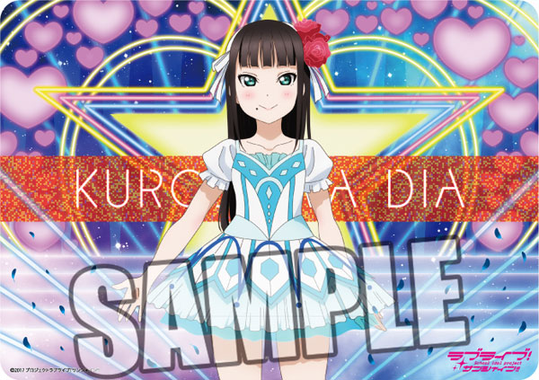キャラクター万能ラバーマット ラブライブ！サンシャイン！！「黒澤ダイヤ」WATER BLUE NEW WORLD Ver.