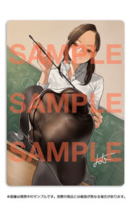 くろタイツ ラバーデスクマット よむ