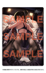 くろタイツ ラバーデスクマット うるりひ