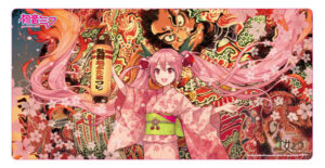 「弘前ねぷたまつり」×「桜ミク」 プレイマット ill.by iXima