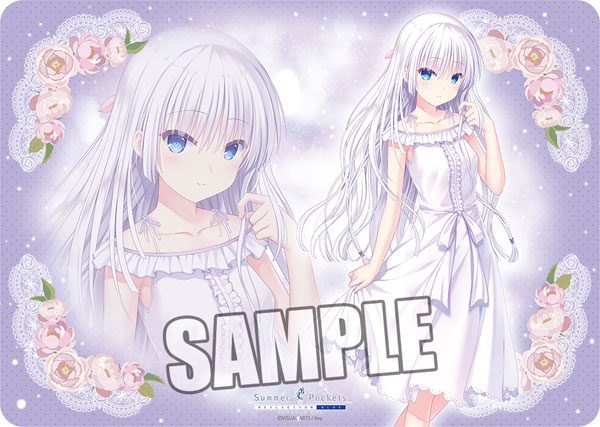 キャラクター万能ラバーマット Summer Pockets REFLECTION BLUE「鳴瀬しろは」ドレスVer.