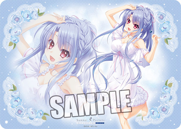 キャラクター万能ラバーマット Summer Pockets REFLECTION BLUE「空門蒼」ドレスVer.