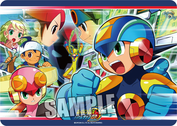 キャラクター万能ラバーマット ロックマン エグゼ「バトルチップGP」