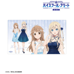 劇場版 ハイスクール・フリート 描き下ろしイラスト 納沙幸子＆ヴィルヘルミーナ パーティードレスver. プレイマット