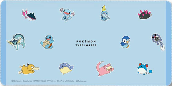 ポケットモンスター デスクマット みずタイプ