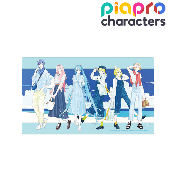 ピアプロキャラクターズ 描き下ろしイラスト 集合 初夏のお出かけver. Art by かとうれい プレイマット