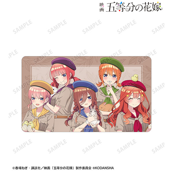 映画『五等分の花嫁』 東武動物公園コラボ 描き下ろしイラスト 集合 サファリルックver. プレイマット