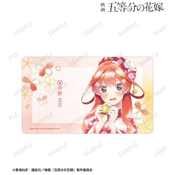 映画『五等分の花嫁』 描き下ろしイラスト 中野五月 桜和装ver. Ani-Art aqua label マルチデスクマット