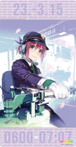 キャラクター万能ラバーマットスリム E☆2 バーニア600「RAIL GARDEN」