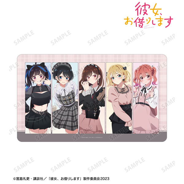 TVアニメ『彼女、お借りします』 描き下ろし 集合 ガーリーファッションver. マルチデスクマット