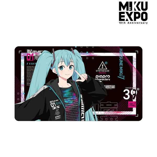 HATSUNE MIKU EXPO 10th Anniversary 描き下ろし 初音ミク テックファッションver. Art by so品 マルチデスクマット