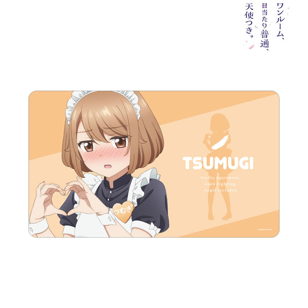 TVアニメ「ワンルーム、日当たり普通、天使つき。」 描き下ろし 堤つむぎ メイドver. マルチデスクマット